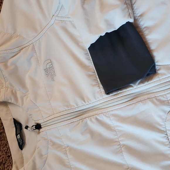 The North Face Mountain Sweatshirt Collarless Full Zip Jacket Small white - Picture 5 of 10